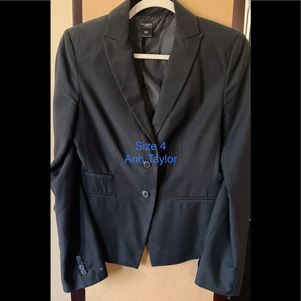 Ann Taylor black blazer size 4